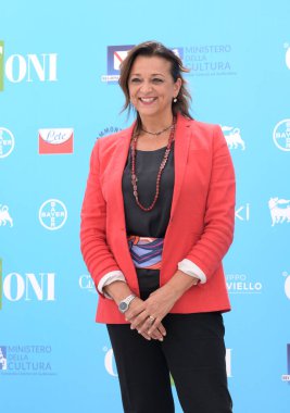 GiFFONI VALLE PİANA - 30 Temmuz 2021: Valeria Fascione Giffoni Film Festivali 50 Plus - 30 Temmuz 2021 Giffoni Valle Piana, İtalya.