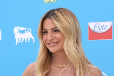 GiFFONI VALLE PİANA - 30 Temmuz 2021: Marta Losito Giffoni Film Festivali 50 Plus - 30 Temmuz 2021 Giffoni Valle Piana, İtalya.