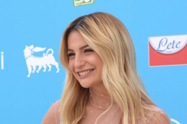 GiFFONI VALLE PİANA - 30 Temmuz 2021: Marta Losito Giffoni Film Festivali 50 Plus - 30 Temmuz 2021 Giffoni Valle Piana, İtalya.