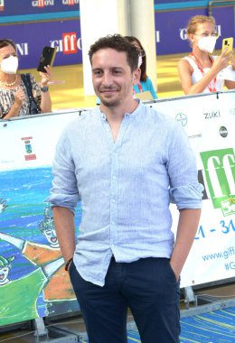 GiFFONI VALLE PİANA - 30 Temmuz 2021: Giffoni Film Festivali 50 Plus 'ta Fabio Mollo - 30 Temmuz 2021 Giffoni Valle Piana, İtalya.