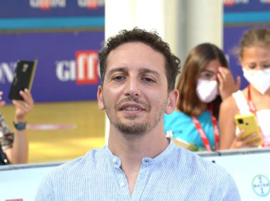 GiFFONI VALLE PİANA - 30 Temmuz 2021: Giffoni Film Festivali 50 Plus 'ta Fabio Mollo - 30 Temmuz 2021 Giffoni Valle Piana, İtalya.