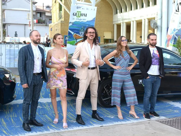 Giffoni Valle Piana Włochy Lipca 2021 Alfredo Felco Claudia Napolitano — Zdjęcie stockowe