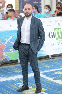 GiFFONI VALLE PİANA - 28 Temmuz 2021: Simone Ruzzo Giffoni Film Festivali 50 Plus - 28 Temmuz 2021 Giffoni Valle Piana, İtalya.