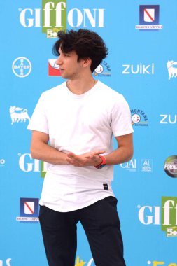 GiFFONI VALLE PİANA - 28 Temmuz 2021: Mario Francese Giffoni Film Festivali 50 Plus - 28 Temmuz 2021 Giffoni Valle Piana, İtalya.