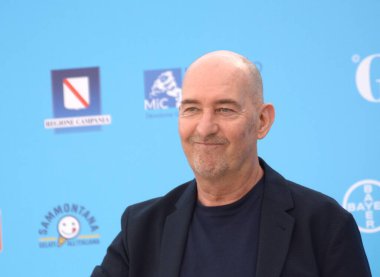 GiFFONI VALLE PİANA - 24 Temmuz 2021: Claudio Norza Giffoni Film Festivali 50 Plus - 24 Temmuz 2021 Giffoni Valle Piana, İtalya.