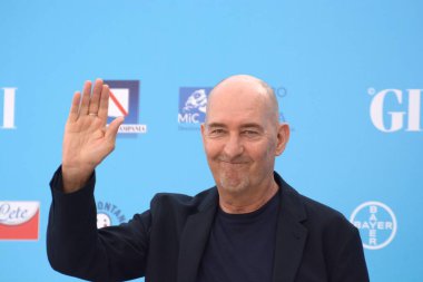 GiFFONI VALLE PİANA - 24 Temmuz 2021: Claudio Norza Giffoni Film Festivali 50 Plus - 24 Temmuz 2021 Giffoni Valle Piana, İtalya.