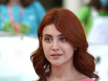 GIFFONI VALLE PIANA - 24 Temmuz 2021: Giffoni Film Festivali 50 Plus 'ta Gaja Masciale - 24 Temmuz 2021 Giffoni Valle Piana, İtalya.