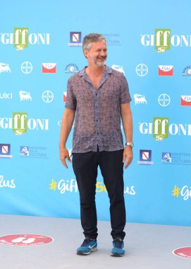 GiFFONI VALLE PİANA - 24 Temmuz 2021: Roberto Proia Giffoni Film Festivali 50 Plus - 24 Temmuz 2021 Giffoni Valle Piana, İtalya.