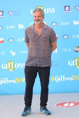 GiFFONI VALLE PİANA - 24 Temmuz 2021: Roberto Proia Giffoni Film Festivali 50 Plus - 24 Temmuz 2021 Giffoni Valle Piana, İtalya.