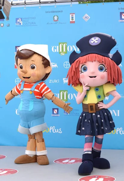 Giffoni Valle Piana Italy July 2021 Pinocchio Friends Giffoni Film — Stock Photo, Image