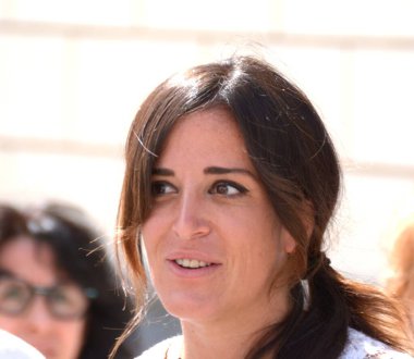 GiFFONI VALLE PIANA - 26 Temmuz 2021: Francesca Delise Giffoni Film Festivali 50 Plus - 26 Temmuz 2021 Giffoni Valle Piana, İtalya.