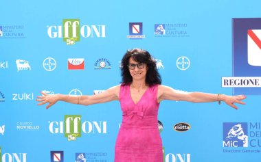 Giffoni Film Festivali 50 Plus 'ta 26 Temmuz 2021' de Giffoni Valle Piana, İtalya 'da Annamaria Stecchiotti.