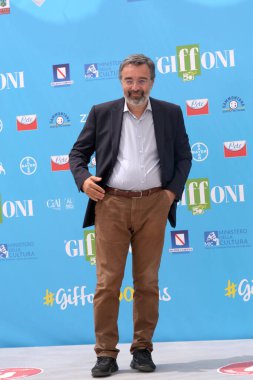Giffoni Film Festivali 50 Plus 'ta 29 Temmuz 2021' de Marco Damilano Giffoni Valle Piana, İtalya 'da..