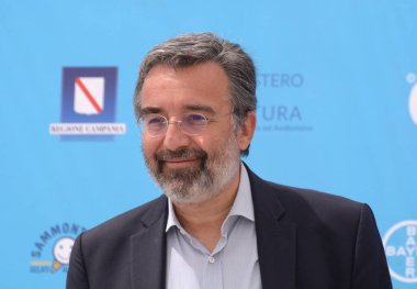 Giffoni Film Festivali 50 Plus 'ta 29 Temmuz 2021' de Marco Damilano Giffoni Valle Piana, İtalya 'da..