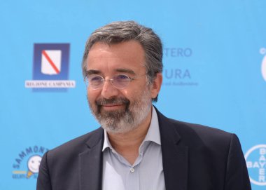 Giffoni Film Festivali 50 Plus 'ta 29 Temmuz 2021' de Marco Damilano Giffoni Valle Piana, İtalya 'da..