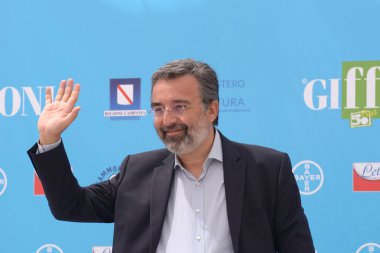 Giffoni Film Festivali 50 Plus 'ta 29 Temmuz 2021' de Marco Damilano Giffoni Valle Piana, İtalya 'da..