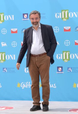 Giffoni Film Festivali 50 Plus 'ta 29 Temmuz 2021' de Marco Damilano Giffoni Valle Piana, İtalya 'da..