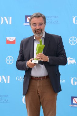 Giffoni Film Festivali 50 Plus 'ta 29 Temmuz 2021' de Marco Damilano Giffoni Valle Piana, İtalya 'da..