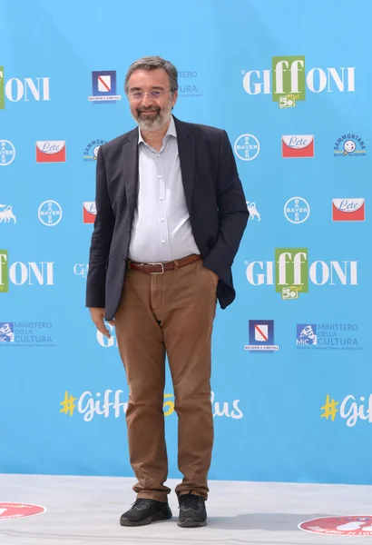 Giffoni Film Festivali Temmuz 2021 Marco Damilano Giffoni Valle Piana — Stok fotoğraf