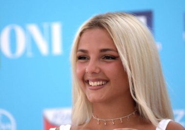 Giffoni Film Festivali 50 Plus 'ta 23 Temmuz 2021' de Giffoni Valle Piana, İtalya 'da Samara Tramontana.