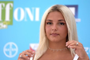 Giffoni Film Festivali 50 Plus 'ta 23 Temmuz 2021' de Giffoni Valle Piana, İtalya 'da Samara Tramontana.