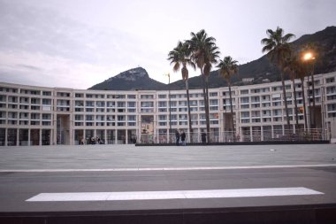 İtalya: Salerno şehir merkezindeki Özgürlük Meydanı manzarası, 12 Kasım 2021.