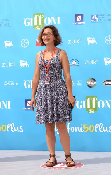 GiFFONI VALLE PİANA - 31 Temmuz 2021: Francesca Leon Giffoni Film Festivali 50 Plus - 31 Temmuz 2021 Giffoni Valle Piana, İtalya.