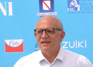 Giffoni Film Festivali 50 + Claudio Gubitosi - 31 Temmuz 2021 Giffoni Valle Piana, İtalya.
