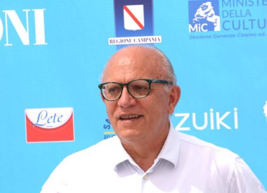 Giffoni Film Festivali 50 + Claudio Gubitosi - 31 Temmuz 2021 Giffoni Valle Piana, İtalya.