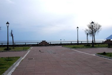 İtalya: Salerno deniz manzarası, 25 Mart 2022.