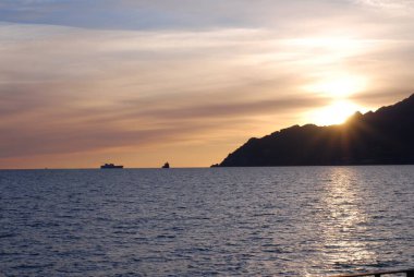 İtalya: Salerno deniz manzarası, 25 Mart 2022.