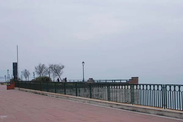 Itália Vista Mar Salerno Março 2022 — Fotografia de Stock