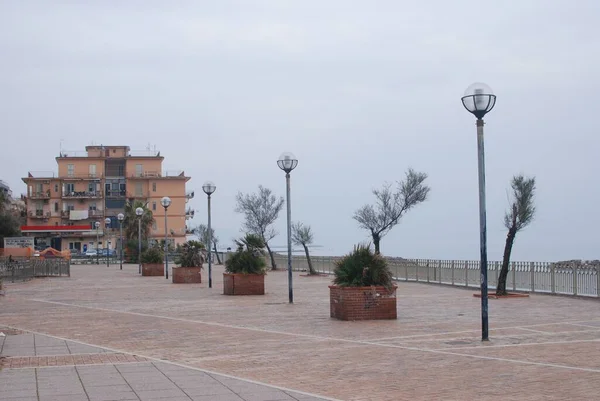 Italia Vista Del Paseo Marítimo Salerno Marzo 2022 — Foto de Stock