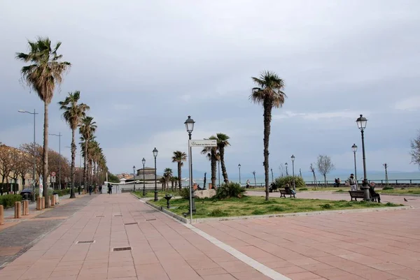 意大利 Salerno海滨景观 2022年3月25日 — 图库照片