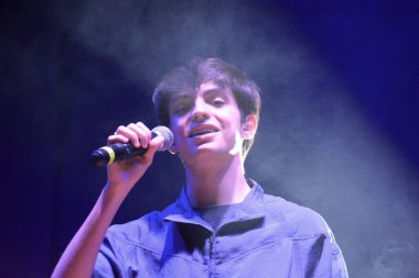 GIFFONI VALLE PIANA - 28 Nisan 2022: Matteo Romano Verde Giffoni 'de, 28 Nisan 2022 tarihinde Giffoni Valle Piana, İtalya.