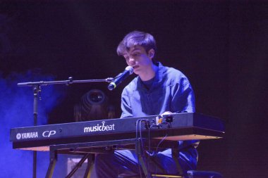 GIFFONI VALLE PIANA - 28 Nisan 2022: Matteo Romano Verde Giffoni 'de, 28 Nisan 2022 tarihinde Giffoni Valle Piana, İtalya.