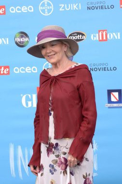 GIFFONI VALLE PIANA - 21 Temmuz 2022: Giffoni Film Festivali 'nde Caterina Caselli - 21 Temmuz 2022 Giffoni Valle Piana, İtalya.