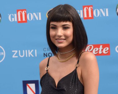 GIFFONI VALLE PIANA,ITALY - July 21,2022: Giorgia Soleri at Giffoni Film Festival 2022 - on July 21, 2022 in Giffoni Valle Piana, Italy.