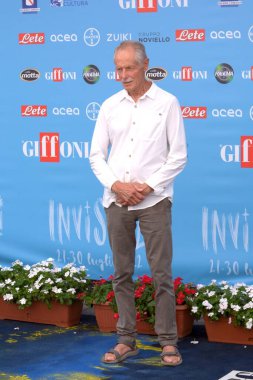 GIFFONI VALLE PIANA - 21 Temmuz 2022: Giffoni Film Festivali 2022 Erri De Luca - 21 Temmuz 2022 Giffoni Valle Piana, İtalya.