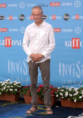 GIFFONI VALLE PIANA - 21 Temmuz 2022: Giffoni Film Festivali 2022 Erri De Luca - 21 Temmuz 2022 Giffoni Valle Piana, İtalya.