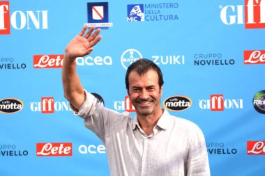 GiFFONI VALLE PİANA - 22 Temmuz 2022: Andrea Occhipinti Giffoni Film Festivali 2022 - 22 Temmuz 2022 Giffoni Valle Piana, İtalya.