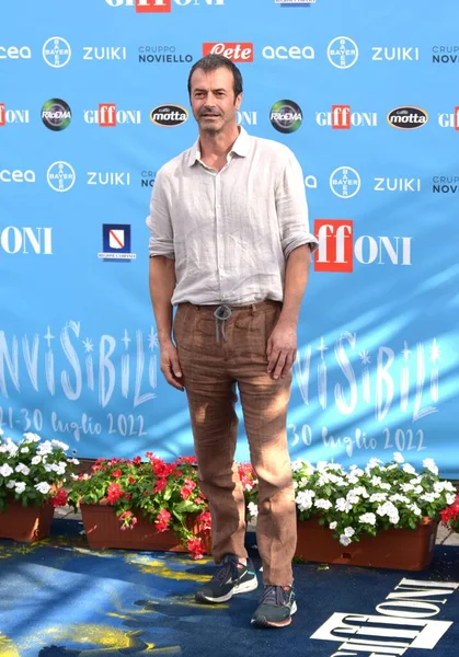 GiFFONI VALLE PİANA - 22 Temmuz 2022: Andrea Occhipinti Giffoni Film Festivali 2022 - 22 Temmuz 2022 Giffoni Valle Piana, İtalya.