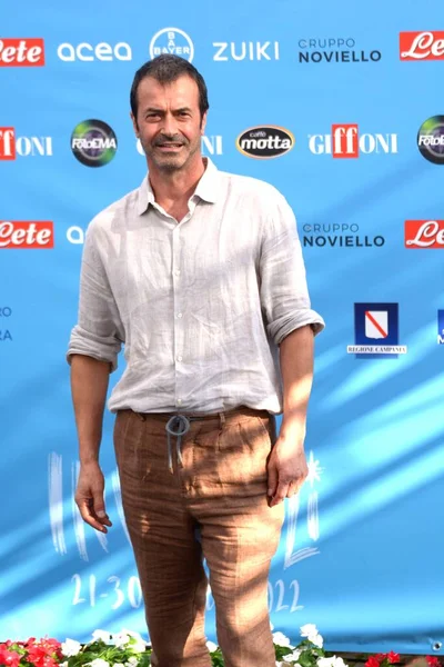 GiFFONI VALLE PİANA - 22 Temmuz 2022: Andrea Occhipinti Giffoni Film Festivali 2022 - 22 Temmuz 2022 Giffoni Valle Piana, İtalya.