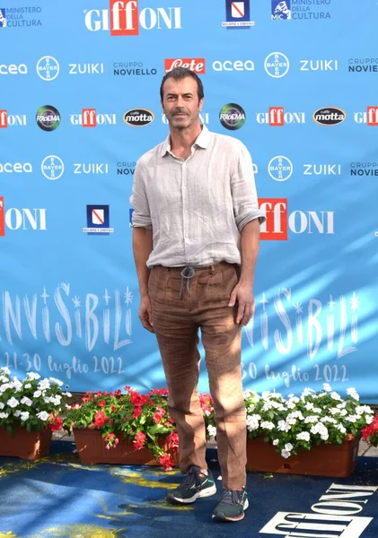 GiFFONI VALLE PİANA - 22 Temmuz 2022: Andrea Occhipinti Giffoni Film Festivali 2022 - 22 Temmuz 2022 Giffoni Valle Piana, İtalya.