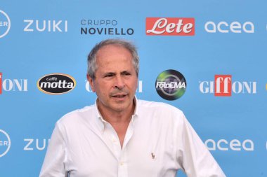 GiFFONI VALLE PİANA - 29 Temmuz 2022: Andrea Crisanti Giffoni Film Festivali 2022 - 29 Temmuz 2022 Giffoni Valle Piana, İtalya.