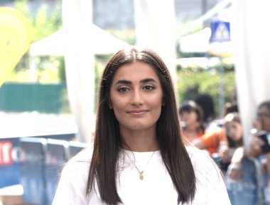 GIFFONI VALLE PIANA,ITALY - July 23,2022: Swamy Rotolo at Giffoni Film Festival 2022 - on July 23, 2022 in Giffoni Valle Piana, Italy.