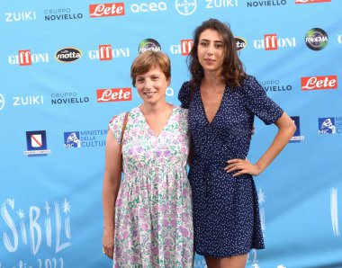 GIFFONI VALLE PIANA,ITALY - July 23,2022: Francesca Milano and Cecilia Sala at Giffoni Film Festival 2022 - on July 23, 2022 in Giffoni Valle Piana, Italy.