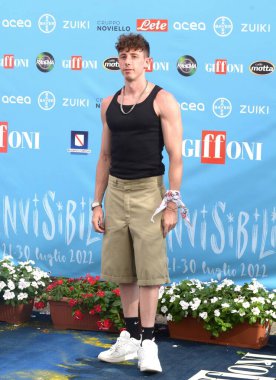 GIFFONI VALLE PIANA,ITALY - July 29,2022: Vito Ventura, aka Shade at Giffoni Film Festival 2022 - on July 29, 2022 in Giffoni Valle Piana, Italy.