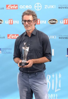 GIFFONI VALLE PIANA,ITALY - July 29,2022: Francesco Patierno at Giffoni Film Festival 2022 - on July 29, 2022 in Giffoni Valle Piana, Italy.