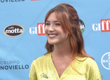 GIFFONI VALLE PIANA,ITALY - July 25,2022: Ludovica Coscione at Giffoni Film Festival 2022 - on July 25, 2022 in Giffoni Valle Piana, Italy.
